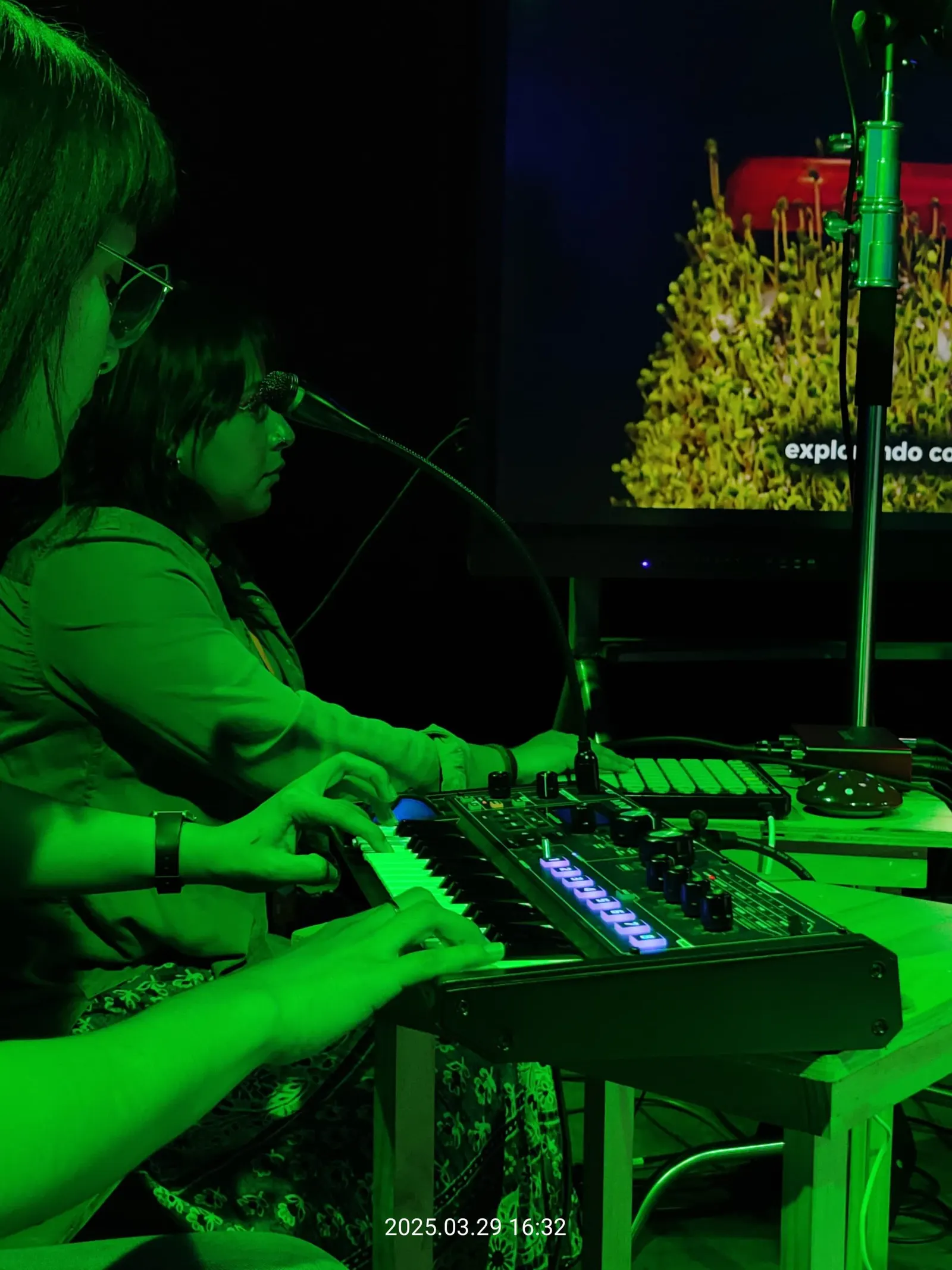 Mar y Paola creando sinfonías con otras especies